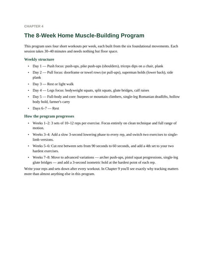 Home-Built Strength — The No-Gym Bodyweight Muscle-Building Blueprint